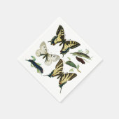 Swallowtail Butterflies, Caterpilars en Moth Servetten (Hoek)