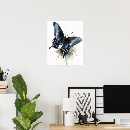 Swallowtail Butterfly Art Print Poster (Thuiskantoor)