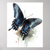 Swallowtail Butterfly Art Print Poster (Voorkant)