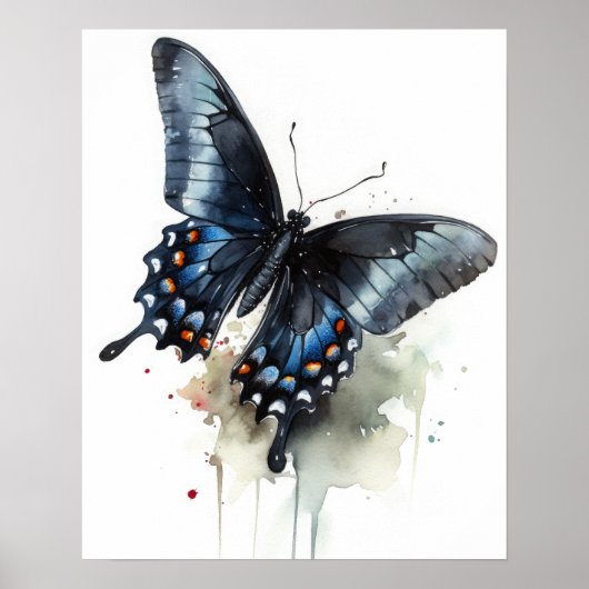 Swallowtail Butterfly Art Print Poster (Voorkant)