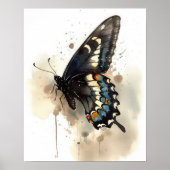 Swallowtail Butterfly Art Print Poster (Voorkant)