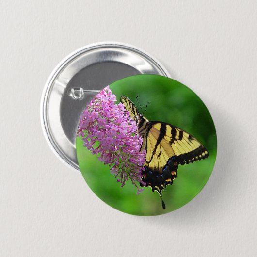Swallowtail Butterfly Button 3 (Voorkant /achterkant)