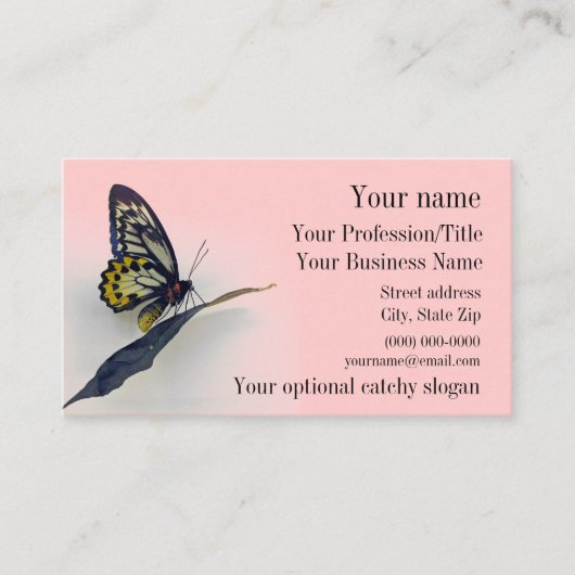 Swallowtail Butterfly Design Visitekaartje (Voorkant)