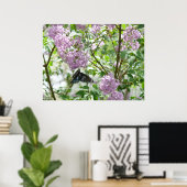 Swallowtail Butterfly en Lila Struik Poster (Thuiskantoor)