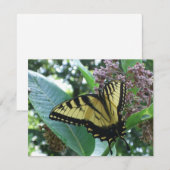 Swallowtail Butterfly I op Milkweed bij Shenandoah (Voorkant / Achterkant)