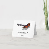 Swallowtail Butterfly I op Milkweed bij Shenandoah Bedankkaart (Achterkant)