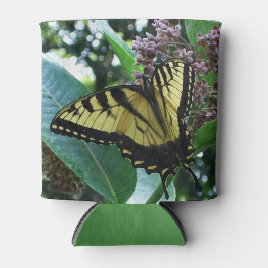 Swallowtail Butterfly I op Milkweed bij Shenandoah Blikjeskoeler (Voorkant)