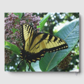 Swallowtail Butterfly I op Milkweed bij Shenandoah Gastenboek (Achterkant)