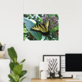 Swallowtail Butterfly I op Milkweed bij Shenandoah Poster (Thuiskantoor)