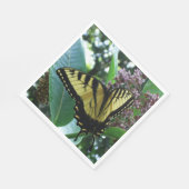 Swallowtail Butterfly I op Milkweed bij Shenandoah Servetten (Hoek)