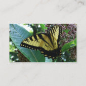 Swallowtail Butterfly I op Milkweed bij Shenandoah Visitekaartje (Achterkant)