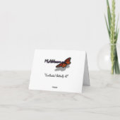 Swallowtail Butterfly III Mooie, kleurrijke foto Bedankkaart (Achterkant)