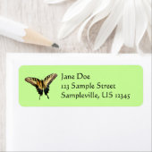 Swallowtail Butterfly III Mooie, kleurrijke foto Etiket (Insitu)