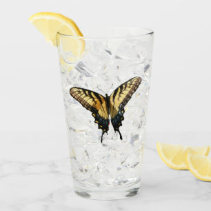 Swallowtail Butterfly III Mooie, kleurrijke foto Glas