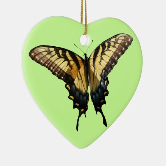 Swallowtail Butterfly III Mooie, kleurrijke foto Keramisch Ornament (Rechts)