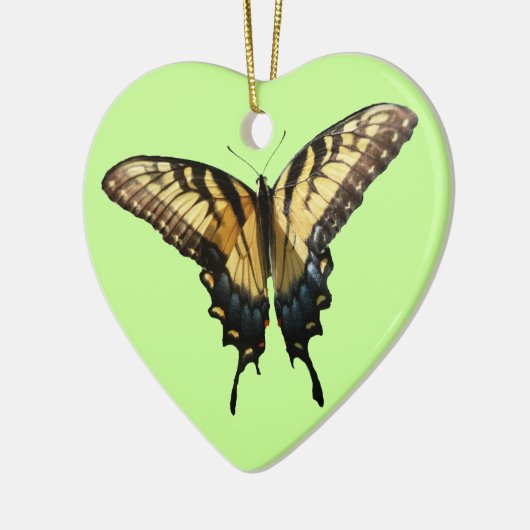 Swallowtail Butterfly III Mooie, kleurrijke foto Keramisch Ornament (Links)