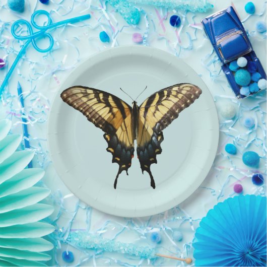 Swallowtail Butterfly III Mooie, kleurrijke foto Papieren Bordje (Feest)