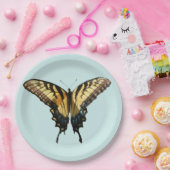 Swallowtail Butterfly III Mooie, kleurrijke foto Papieren Bordje (Feest)