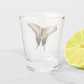 Swallowtail Butterfly III Mooie, kleurrijke foto Shot Glas (Achterkant)