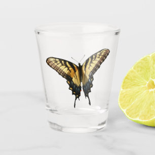 Swallowtail Butterfly III Mooie, kleurrijke foto Shot Glas