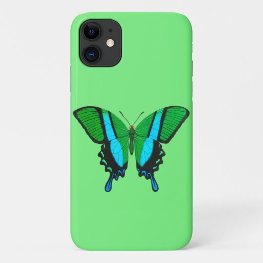 Swallowtail Butterfly in Green, Turquoise & Black Case-Mate iPhone Case (Achterkant)