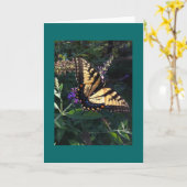 Swallowtail Butterfly-kaart Kaart (Gele Bloem)