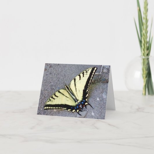 Swallowtail Butterfly met Irish Quote Note Kaart (Voorkant)