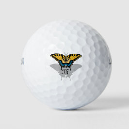 Swallowtail Butterfly Monogram Golfballen