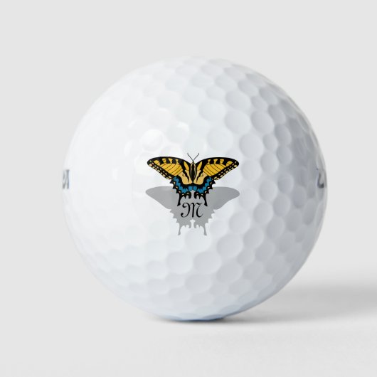 Swallowtail Butterfly Monogram Golfballen (Voorkant)