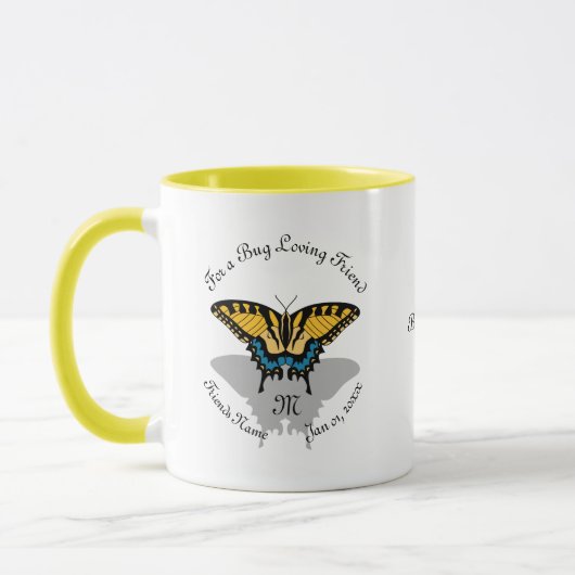 Swallowtail Butterfly Monogram Mok (Links)