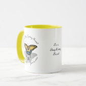 Swallowtail Butterfly Monogram Mok (Voorkant links)