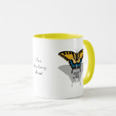 Swallowtail Butterfly Monogram Mok (Voorkant rechts)