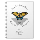 Swallowtail Butterfly Monogram Notitieboek (Voorkant)