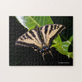 Swallowtail Butterfly op de Laurel Struik Legpuzzel (Horizontaal)