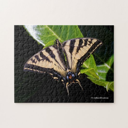 Swallowtail Butterfly op de Laurel Struik Legpuzzel (Horizontaal)