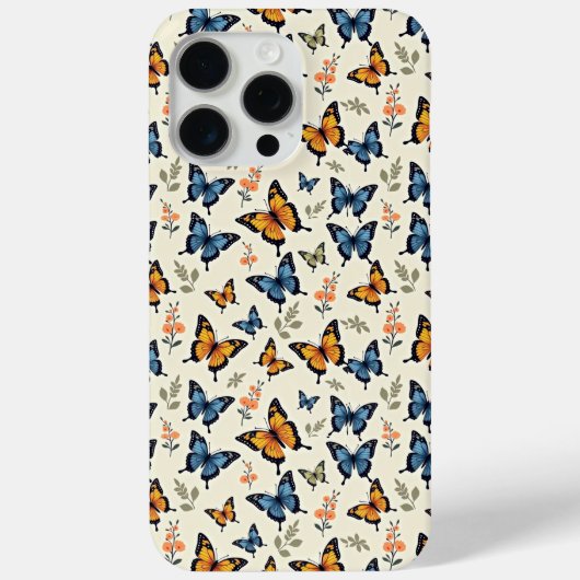 Swallowtail Butterfly Pattern iPhone/iPad Case (Achterkant)