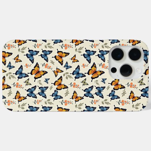 Swallowtail Butterfly Pattern iPhone/iPad Case (Achterkant (horizontaal))