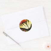 Swallowtail Butterfly Ronde Sticker (Envelop)