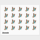 Swallowtail Butterfly Sticker/Blue Ronde Sticker (Vel)