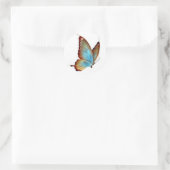 Swallowtail Butterfly Sticker/Blue Ronde Sticker (Tas)