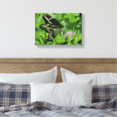 Swallowtail Butterfly Stretched Canvas Print (Insitu (Slaapkamer))