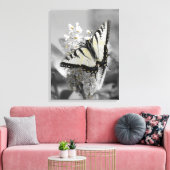 Swallowtail Butterfly Stretched Canvas Print (Insitu (Woonkamer))
