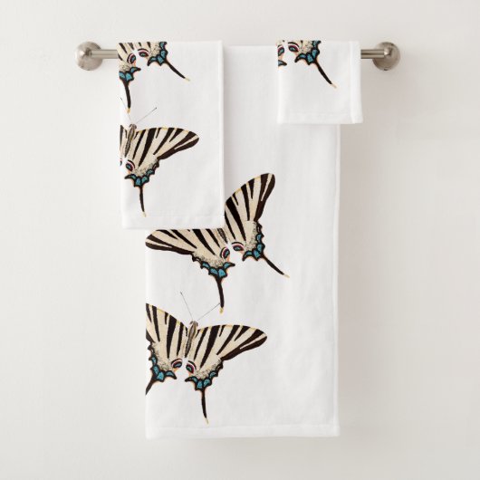 Swallowtail Butterfly Wildlife Bath Towel Set Bad Handdoek (Insitu)