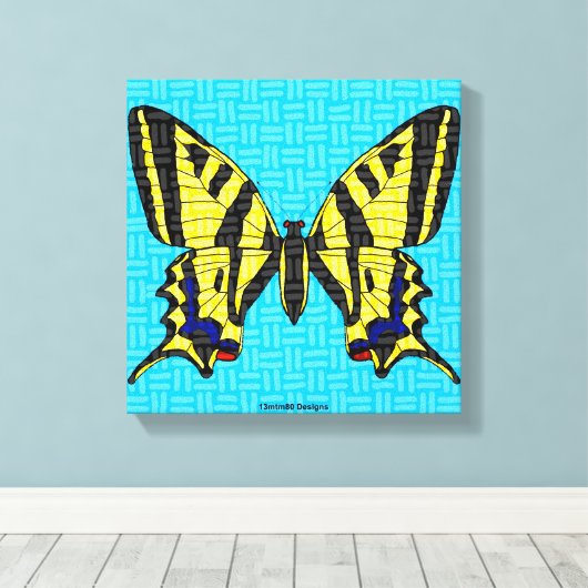 Swallowtail - Canvas Print (Insitu (Houten vloer))
