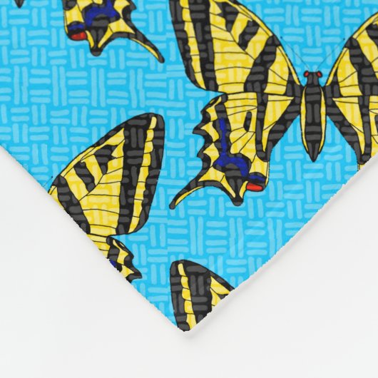Swallowtail - Fleece Deken (Hoek)