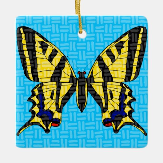 Swallowtail - Keramisch Ornament (Voorkant)