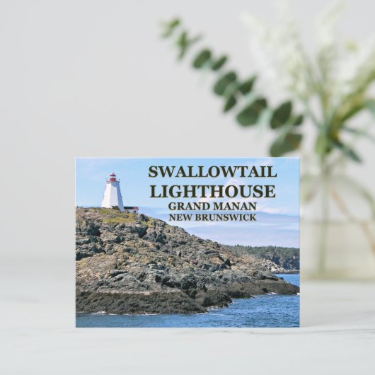 Swallowtail Lighthouse, Grand Manan N.B. Briefkaar Briefkaart (Staand voorkant)
