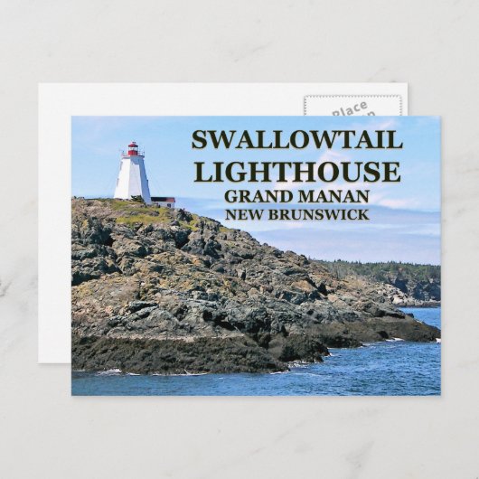 Swallowtail Lighthouse, Grand Manan N.B. Briefkaar Briefkaart (Voorkant / Achterkant)