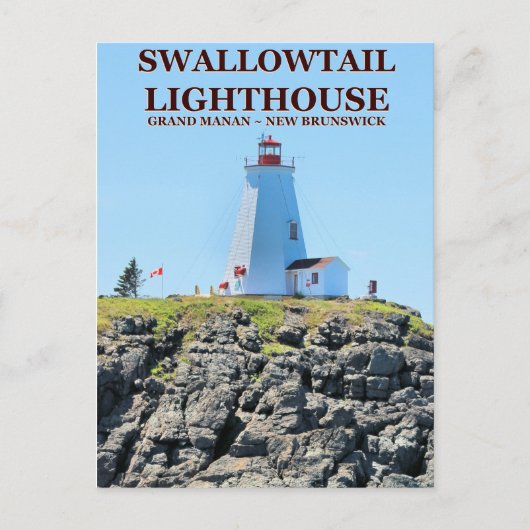Swallowtail Lighthouse, Grand Manan N.B. Briefkaar Briefkaart (Voorkant)