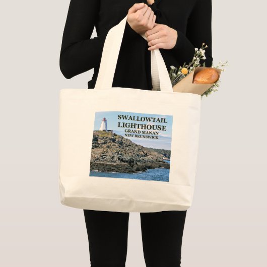 Swallowtail Lighthouse Grand Manan N.B. Canvas tas (Voorkant (product))
